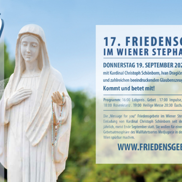 19.9: Friedensgebet im Wiener Stephansdom